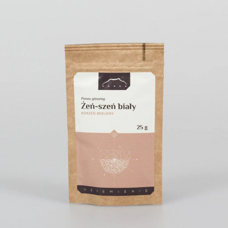 Ženšen bílý - Panax ginseng - 25g mletý
