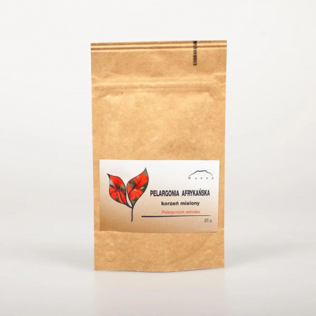 Africký kořen pelargonie - 25g mletý - Pelargonium sidoides