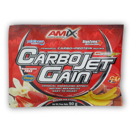 CarboJet Gain 50g akce - strawberry
