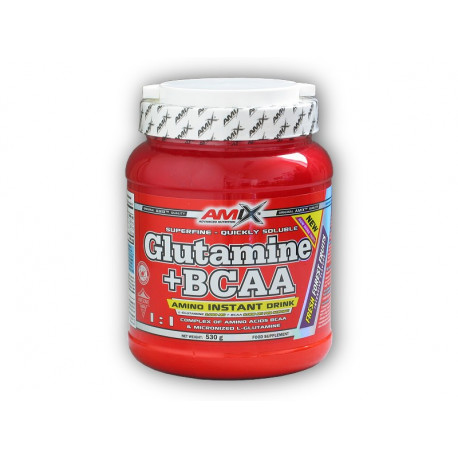L-Glutamine + BCAA 530g - lemon-lime