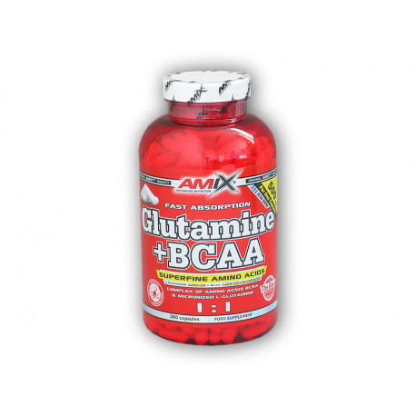 L-Glutamine + BCAA 360 kapslí