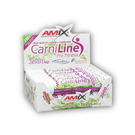 CarniLine 2000mg + BioPerine 10 ampulí 25ml - blood orange