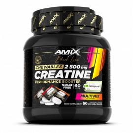 Black Line Creatine Creapure 2500mg 60 Chewable Tabs Zero Sugar