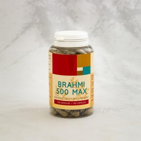 Brahmi 500 max - 100 kapslí - Bacopa monnieri