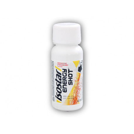 Isostar energy shot coffein 60ml - granátové jablko-jahoda