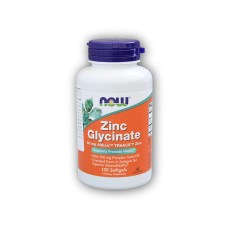 Zinc Glycinate + dýňový olej 30mg 120 kapslí