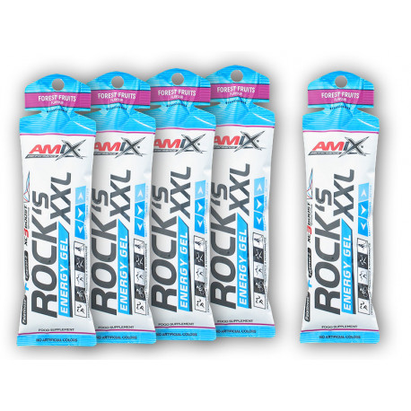 5x Rocks Energy Gel XXL 65g - mango