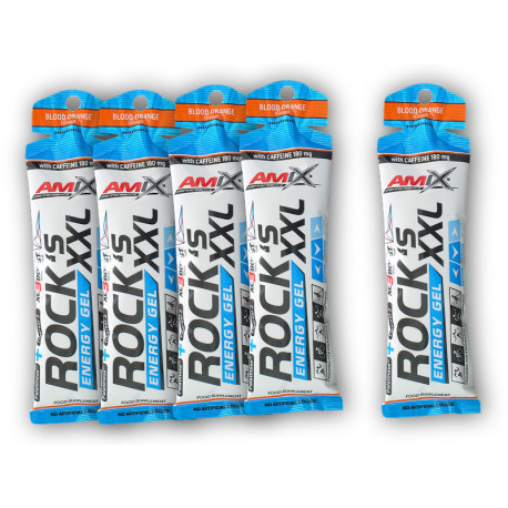 5x Rocks Energy Gel XXL caffeine 65g - cola