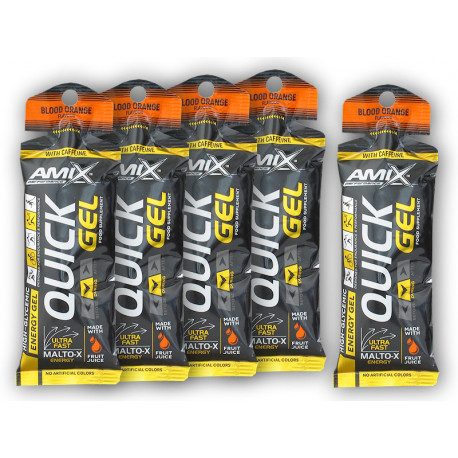4x Quick GEL 45g + 1x ZDARMA - krvavý pomeranč
